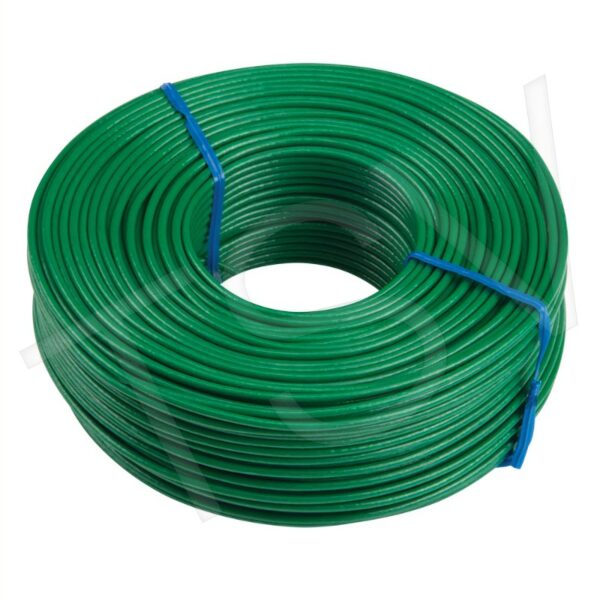 Green PVC Coated Garden Wire Ties Tying Plants and Trellis